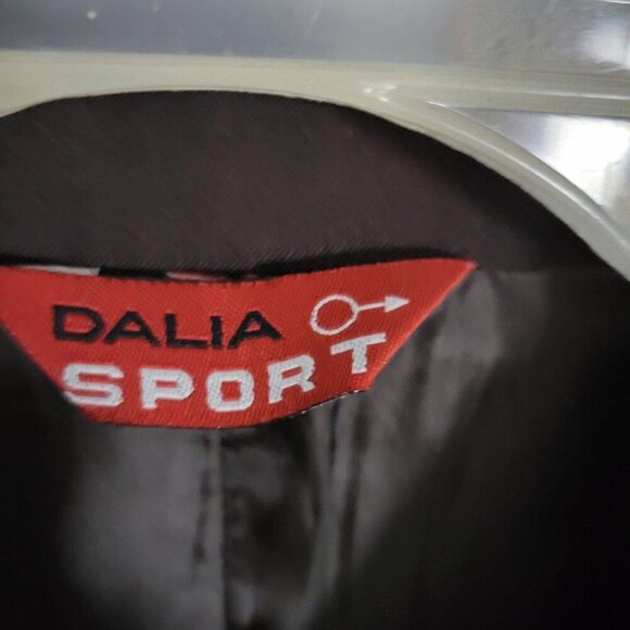Vintage Dalia Sport Y2K sz 14 Brown Blazer Jacket Snap closure versatile lined - Picture 8 of 8